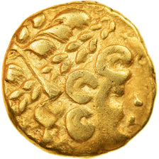 Monnaie, Ambiens, Statère, 1st century BC, Rare, TTB+, Or, Delestrée:157