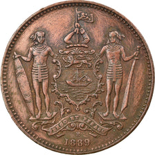 Münze, BRITISH NORTH BORNEO, Cent, 1889, Heaton, Birmingham, SS, Bronze, KM:2