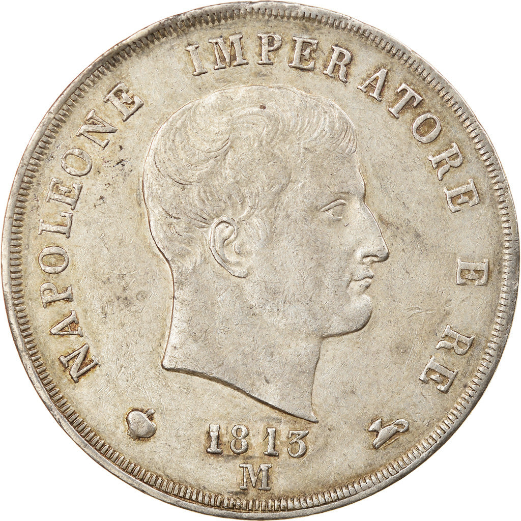Moneta, STATI ITALIANI, KINGDOM OF NAPOLEON, Napoleon I, 5 Lire, 1813, Milan
