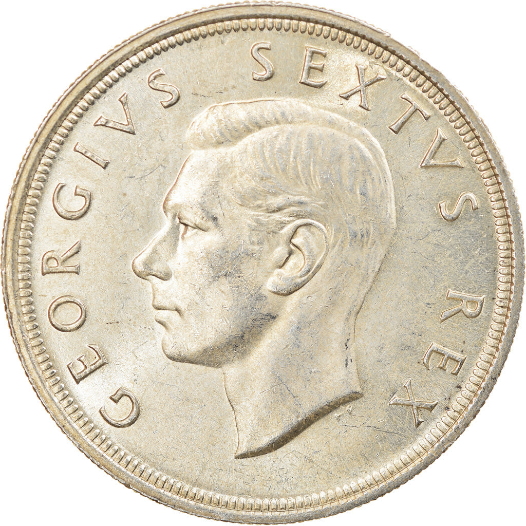 Monnaie, Afrique du Sud, George VI, 5 Shillings, 1948, Pretoria, SPL, Argent