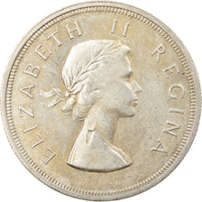 Monnaie, Afrique du Sud, Elizabeth II, 5 Shillings, 1956, SPL, Argent, KM:52