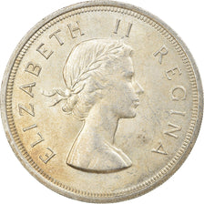 Monnaie, Afrique du Sud, Elizabeth II, 5 Shillings, 1957, SPL, Argent, KM:52