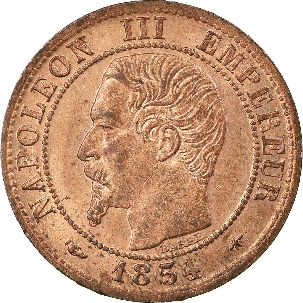 Münze, Frankreich, Napoleon III, Napoléon III, Centime, 1854, Strasbourg, UNZ