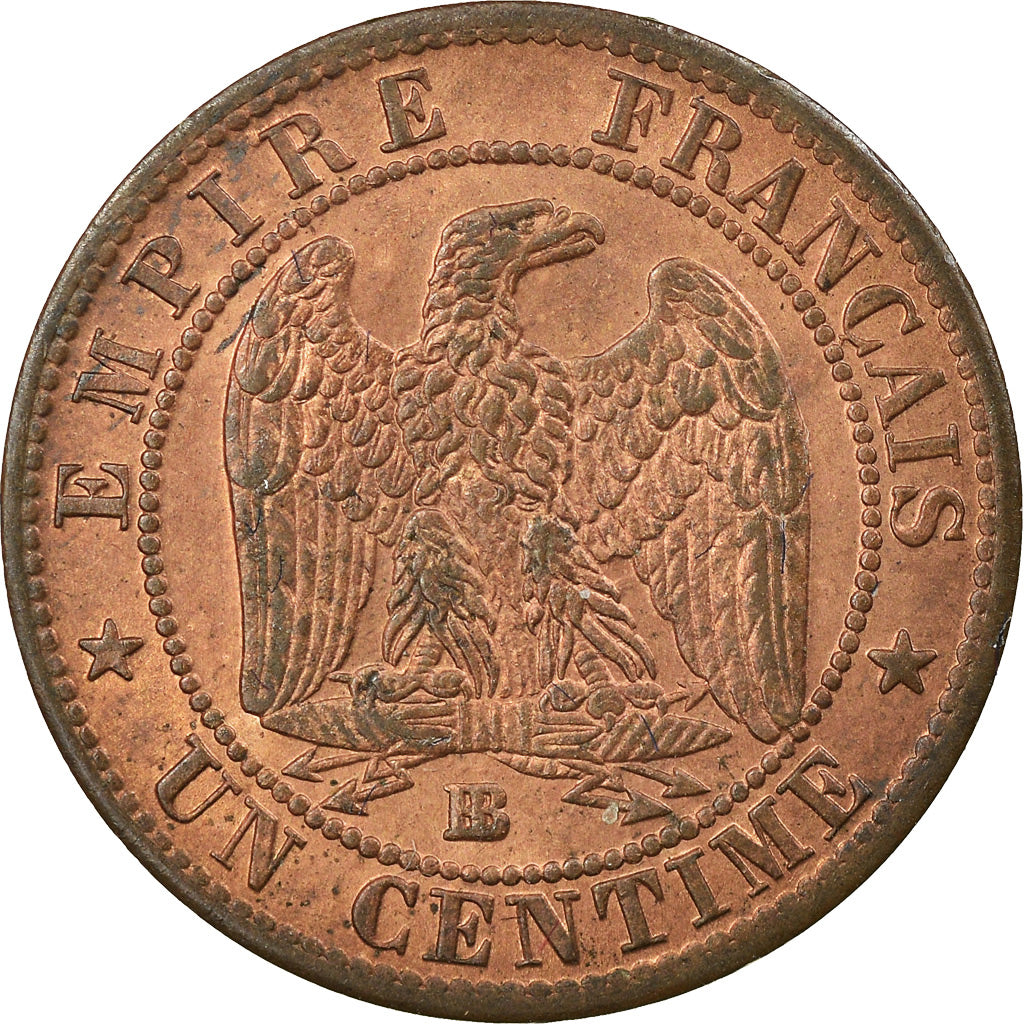 Münze, Frankreich, Napoleon III, Napoléon III, Centime, 1854, Strasbourg, UNZ
