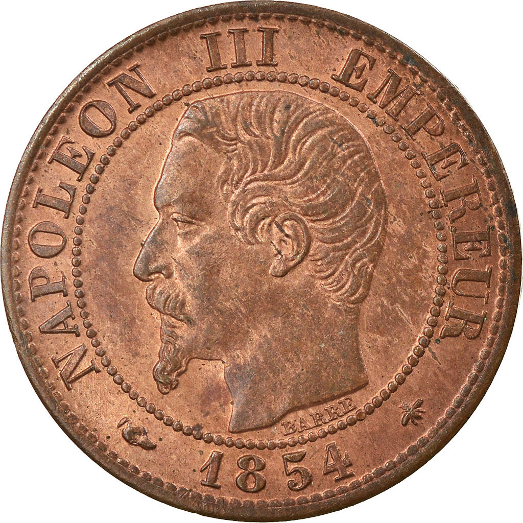 Moneda, Francia, Napoleon III, Napoléon III, Centime, 1854, Strasbourg, SC