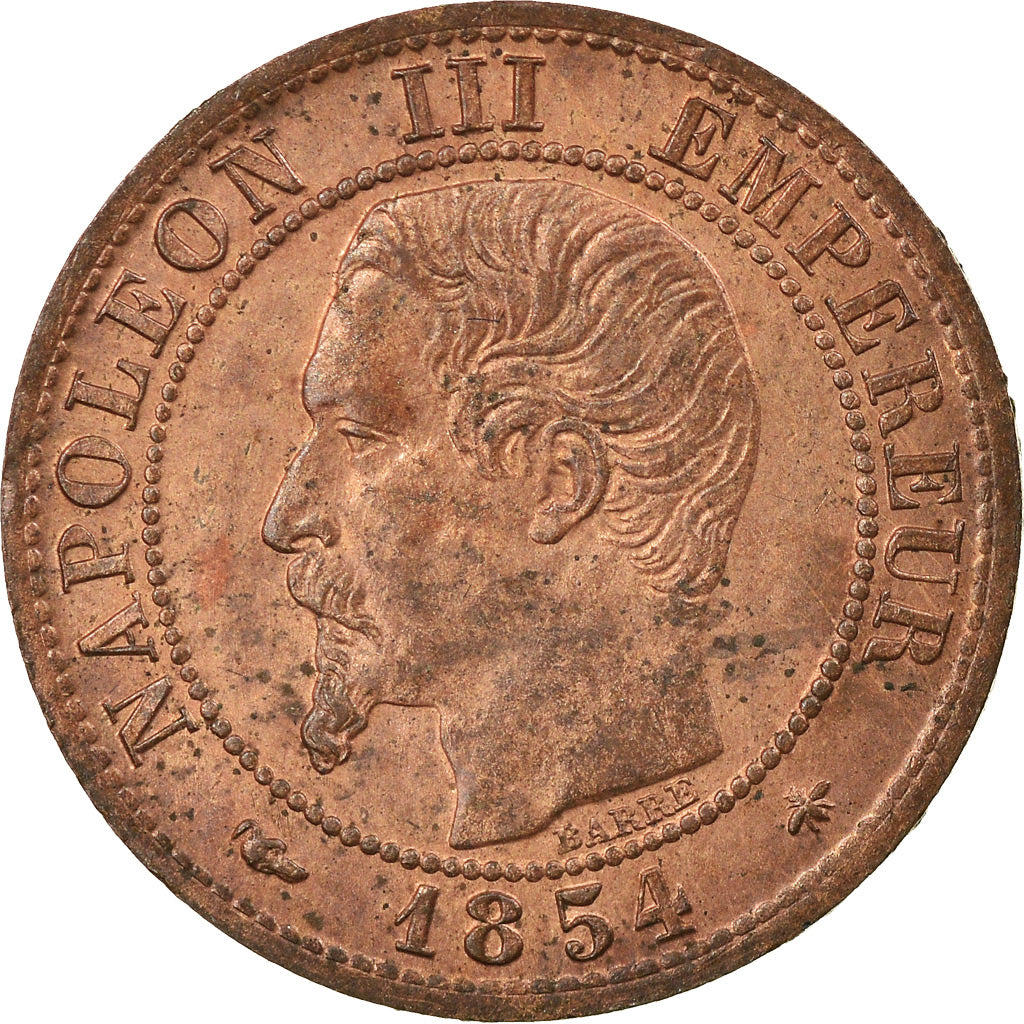 Münze, Frankreich, Napoleon III, Napoléon III, Centime, 1854, Strasbourg, UNZ