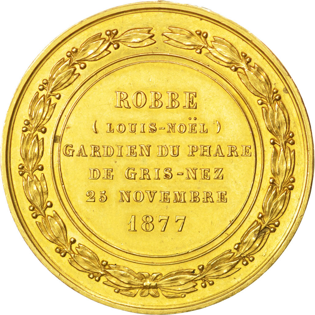 Francia, Medal, French Third Republic, Shipping, 1877, SPL-, Oro, 37