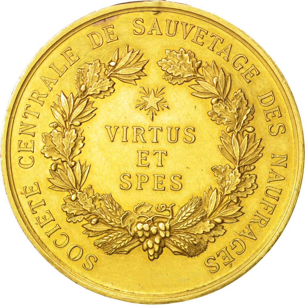Francia, Medal, French Third Republic, Shipping, 1877, SPL-, Oro, 37