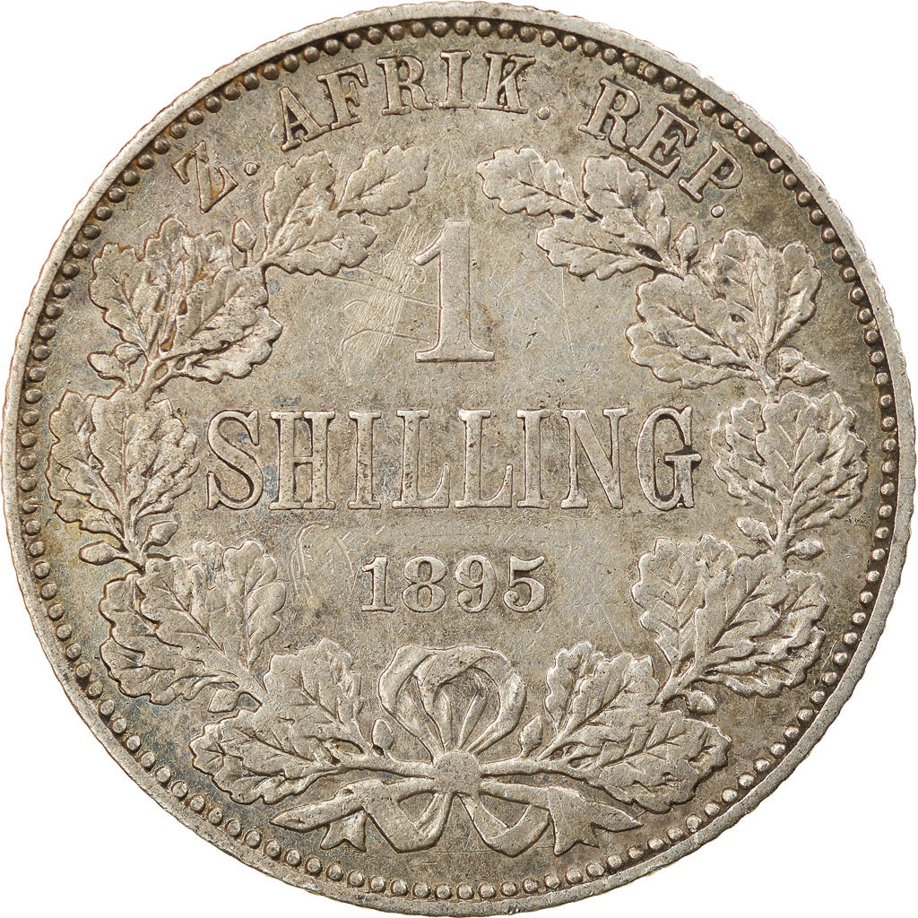 Moneta, Sudafrica, Shilling, 1895, BB+, Argento, KM:5