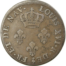 Münze, Réunion, 3 Sous, 1781, Paris, SS, Billon, Lecompte:8