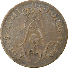 Moneda, Colonia general, 10 Centimes, 1816, Paris, MBC, Vellón, Lecompte:26