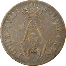 Monnaie, General Colony, 10 Centimes, 1816, Paris, TTB, Billon, Lecompte:26