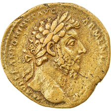 Moneta, Marcus Aurelius, Sesterzio, 163, Rome, Rare, BB, Bronzo, RIC:892var.