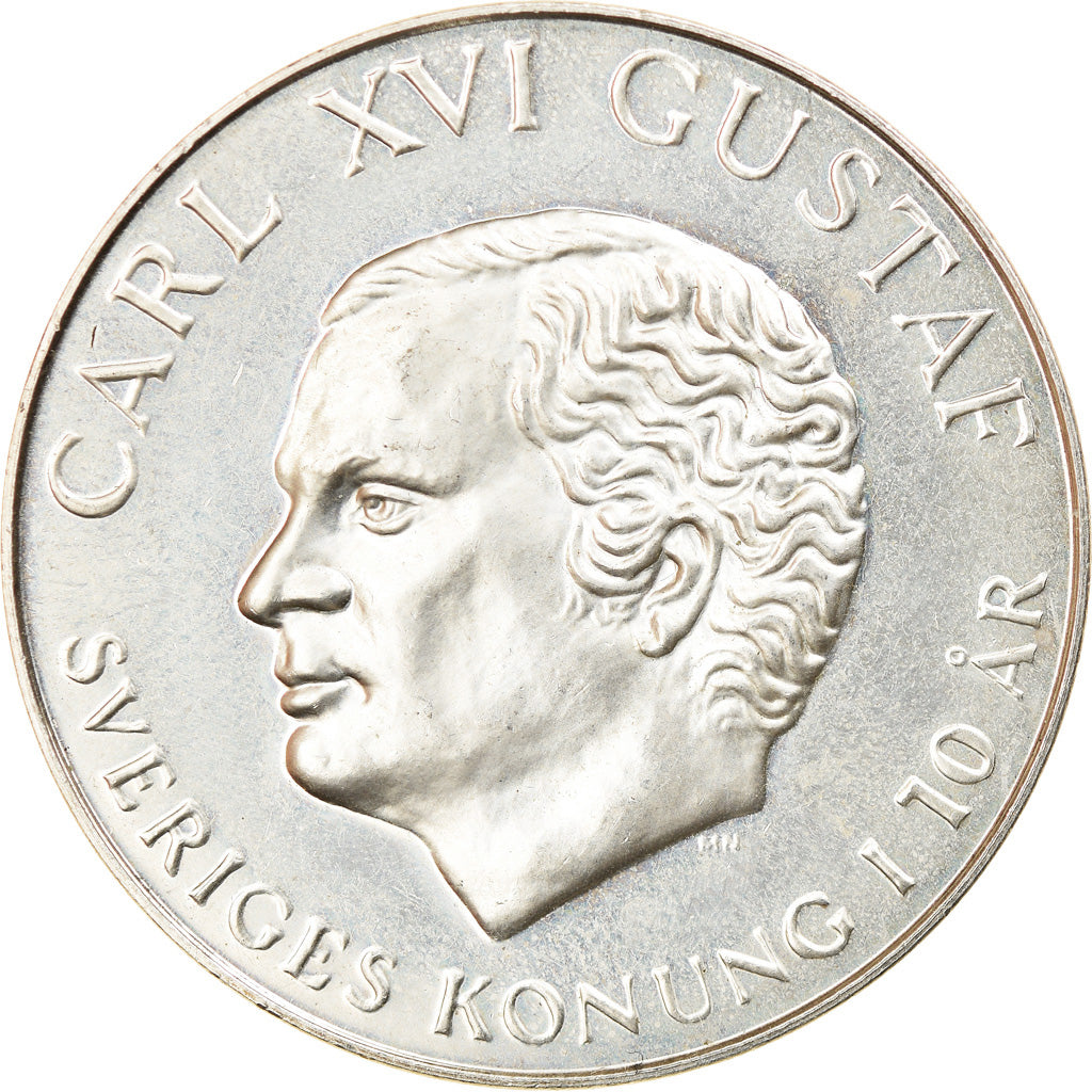 Coin, Sweden, Carl XVI Gustaf, 200 Kronor, 1983, MS(60-62), Silver, KM:862