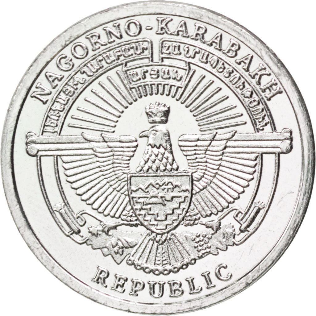 Nagorno-Karabakh, 1 Dram, 2013, KM #New, MS(63), Aluminium, 1.59