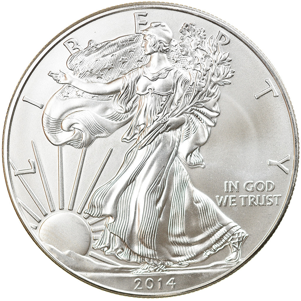 Coin, United States, 1 Dollar, 2014, U.S. Mint, MS(64), Silver, KM:New