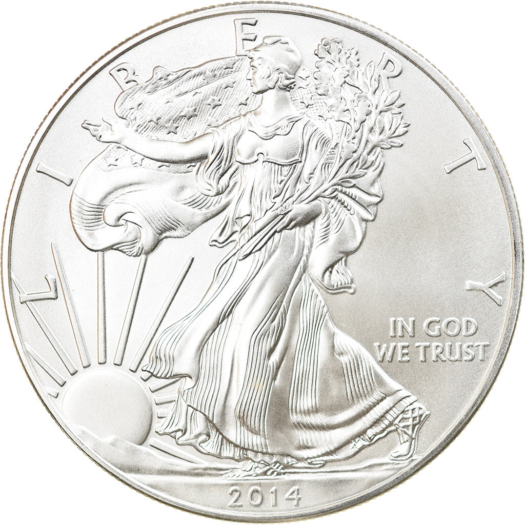 Coin, United States, 1 Dollar, 2014, U.S. Mint, MS(64), Silver, KM:New