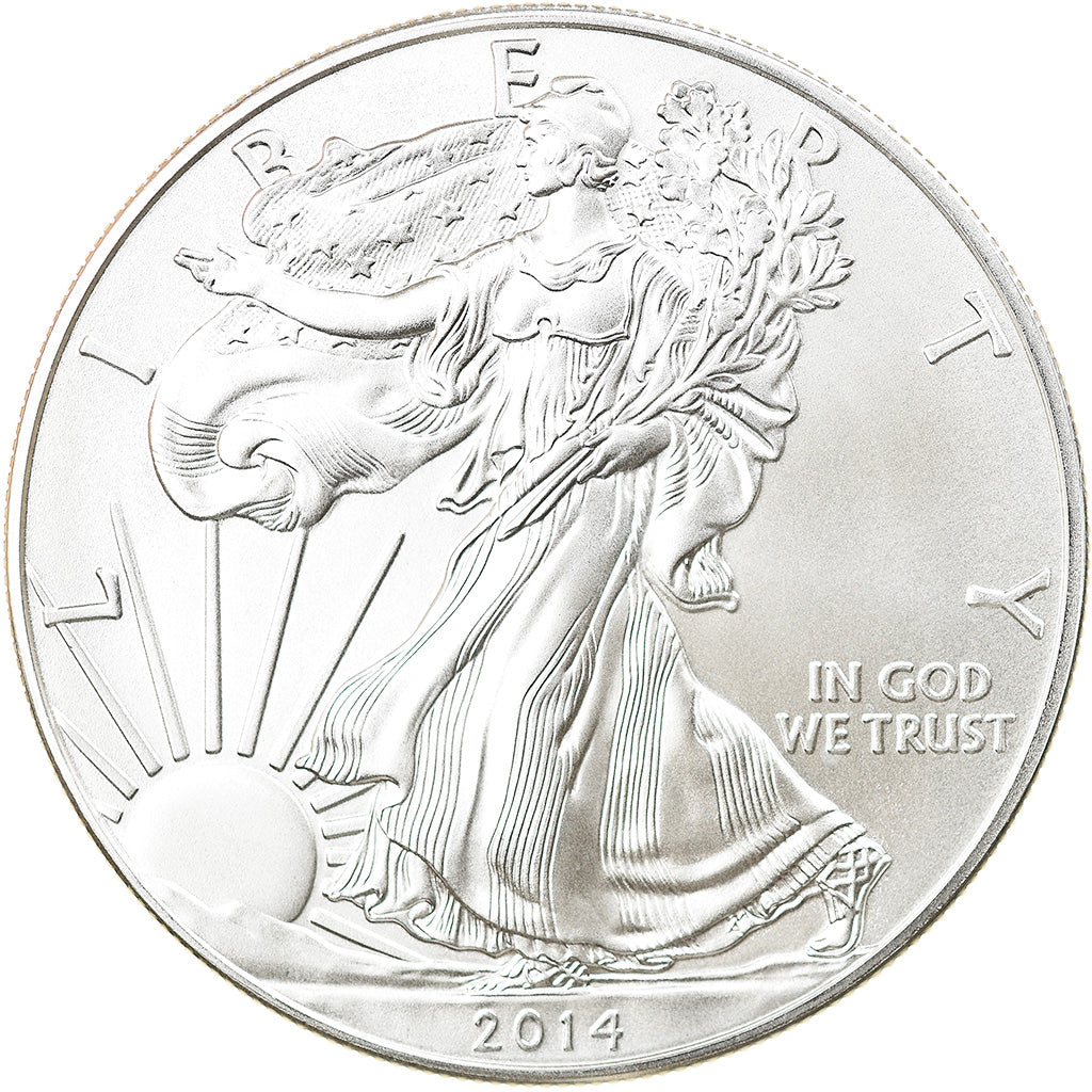 Coin, United States, 1 Dollar, 2014, U.S. Mint, MS(64), Silver, KM:New