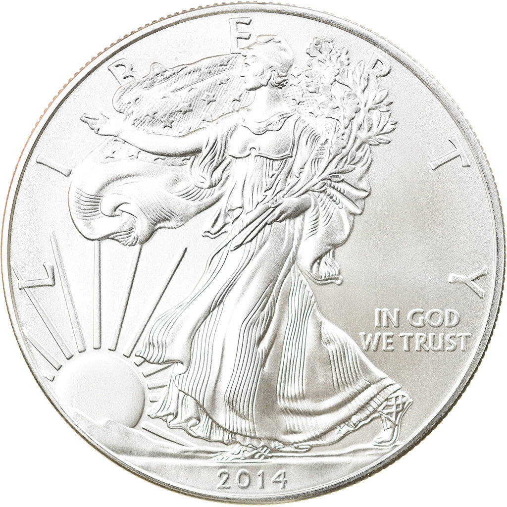 Coin, United States, 1 Dollar, 2014, U.S. Mint, MS(64), Silver, KM:New