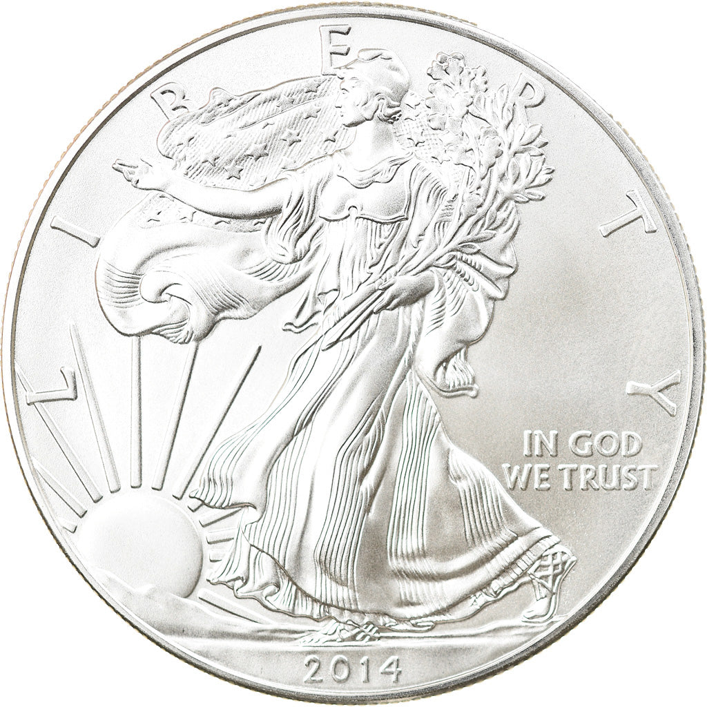 Coin, United States, 1 Dollar, 2014, U.S. Mint, MS(64), Silver, KM:New