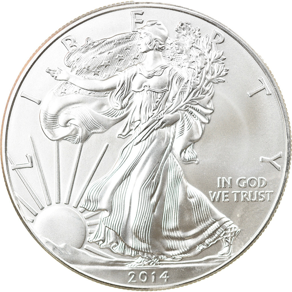 Coin, United States, 1 Dollar, 2014, U.S. Mint, MS(64), Silver, KM:New