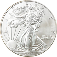Münze, Vereinigte Staaten, 1 Dollar, 2014, U.S. Mint, UNZ+, Silber, KM:New