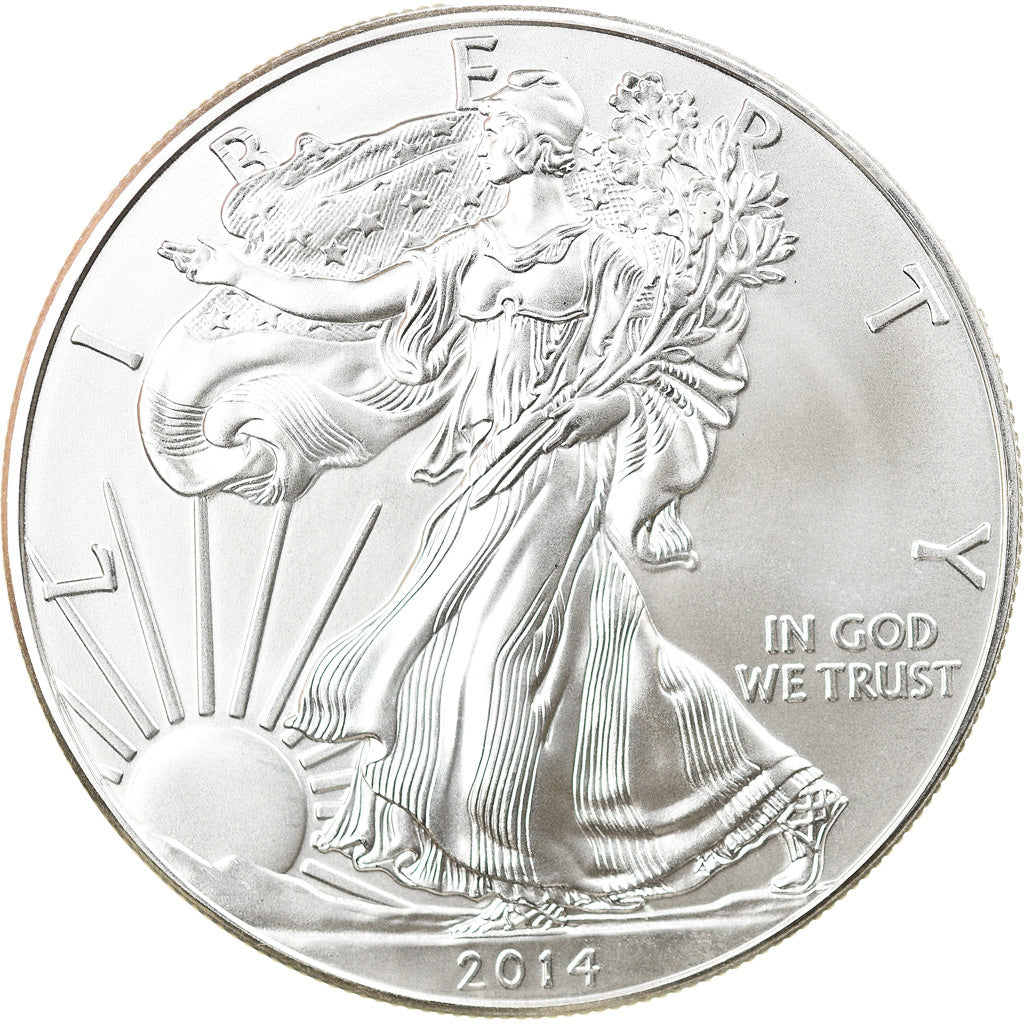 Coin, United States, 1 Dollar, 2014, U.S. Mint, MS(64), Silver, KM:New