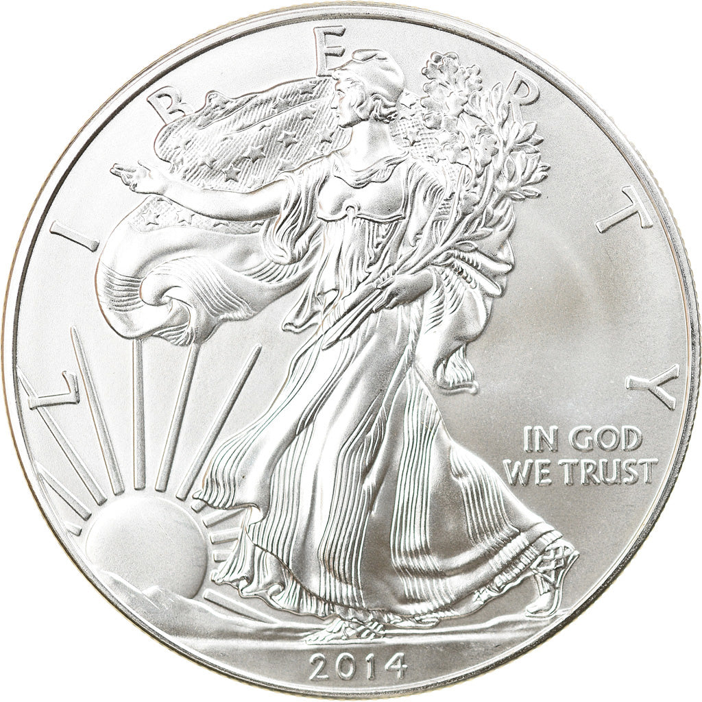 Coin, United States, 1 Dollar, 2014, U.S. Mint, MS(64), Silver, KM:New