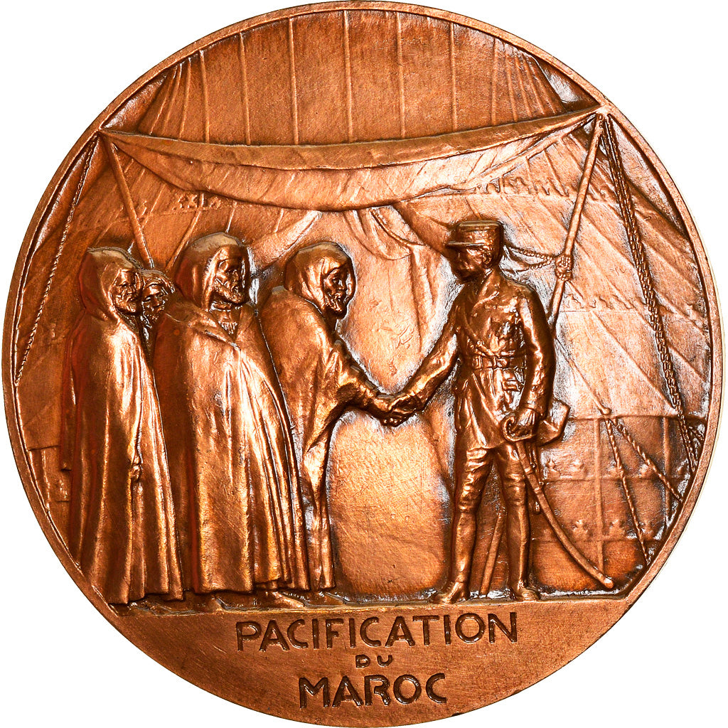 Marokko, Medaille, Maréchal Lyautey, Pacification du Maroc, History, 1925