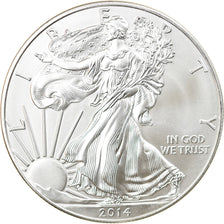Münze, Vereinigte Staaten, 1 Dollar, 2014, U.S. Mint, UNZ+, Silber, KM:New