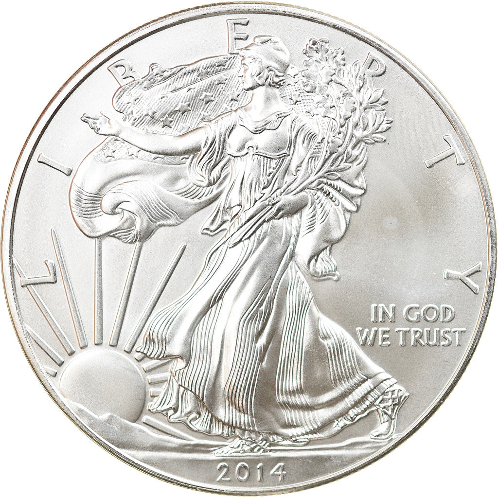 Coin, United States, 1 Dollar, 2014, U.S. Mint, MS(64), Silver, KM:New