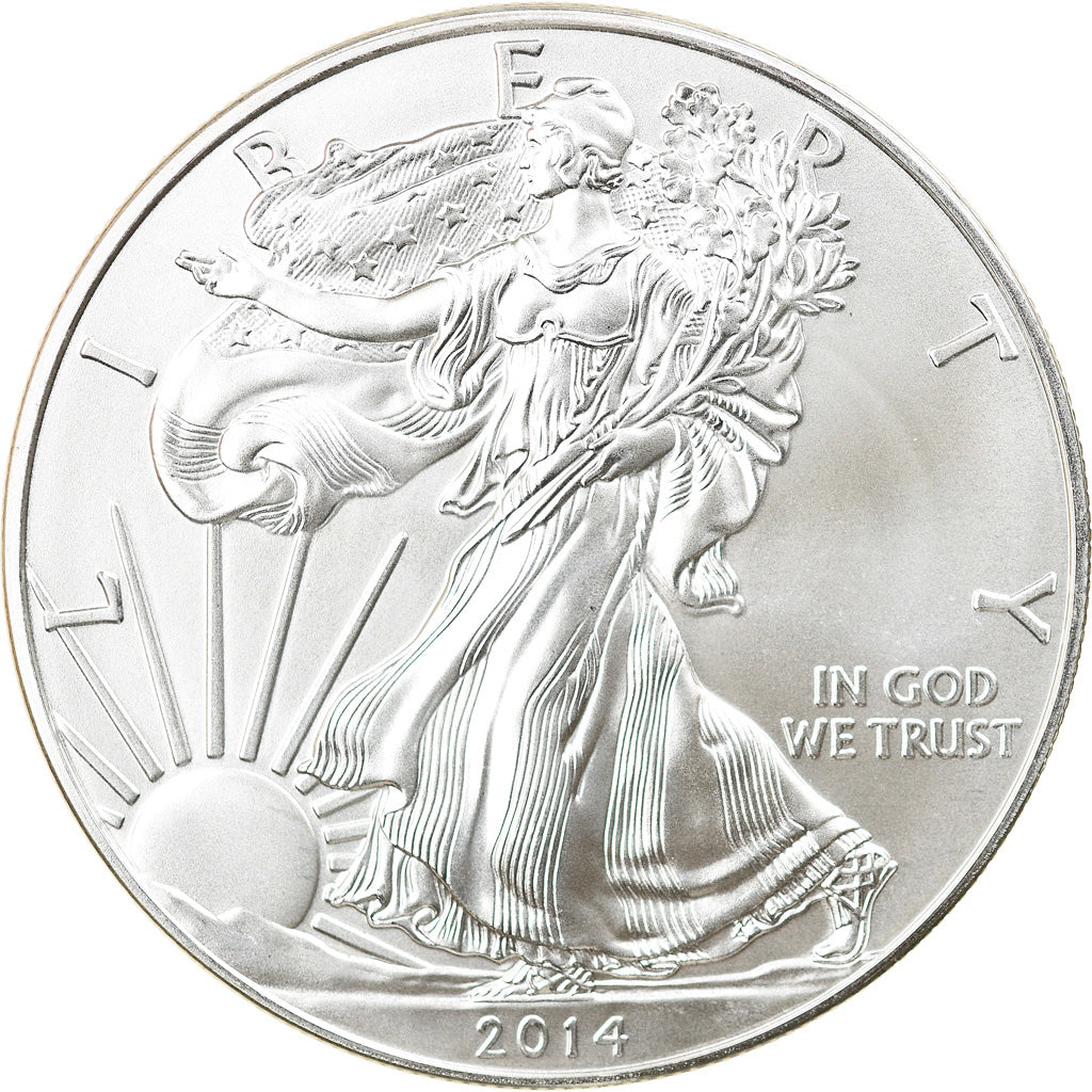 Coin, United States, 1 Dollar, 2014, U.S. Mint, MS(64), Silver, KM:New