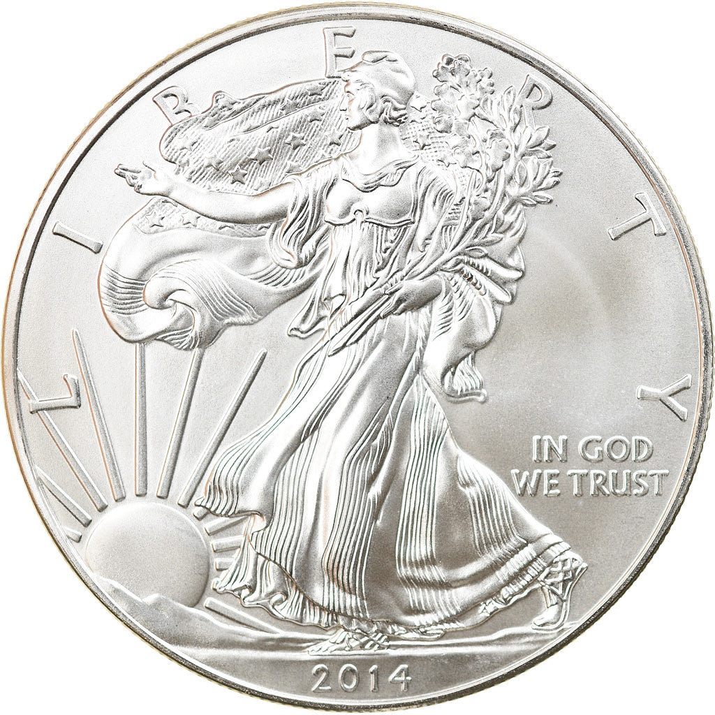 Coin, United States, 1 Dollar, 2014, U.S. Mint, MS(64), Silver, KM:New