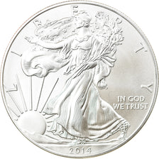 Münze, Vereinigte Staaten, 1 Dollar, 2014, U.S. Mint, UNZ+, Silber, KM:New
