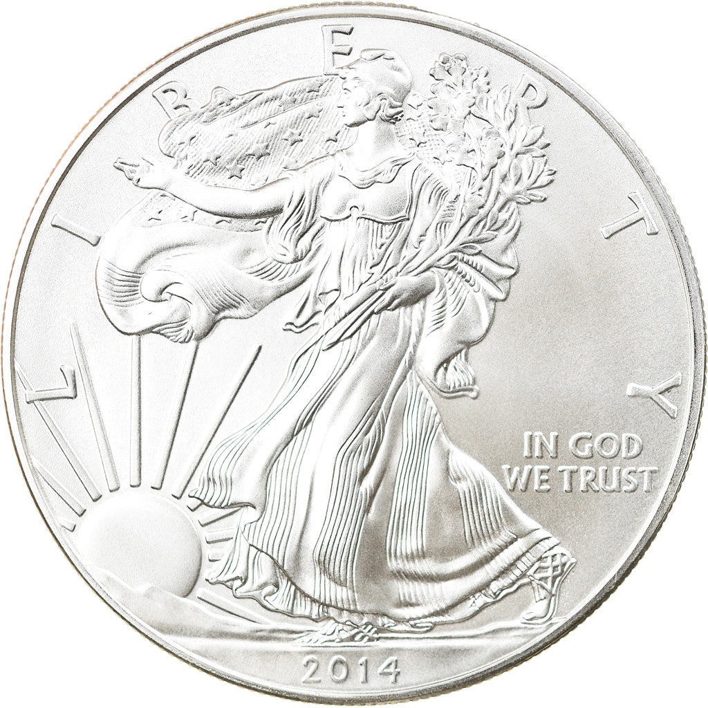 Coin, United States, 1 Dollar, 2014, U.S. Mint, MS(64), Silver, KM:New