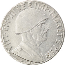 Coin, Albania, Vittorio Emanuele III, 0.20 Lek, 1939, Rome, EF(40-45), Stainless