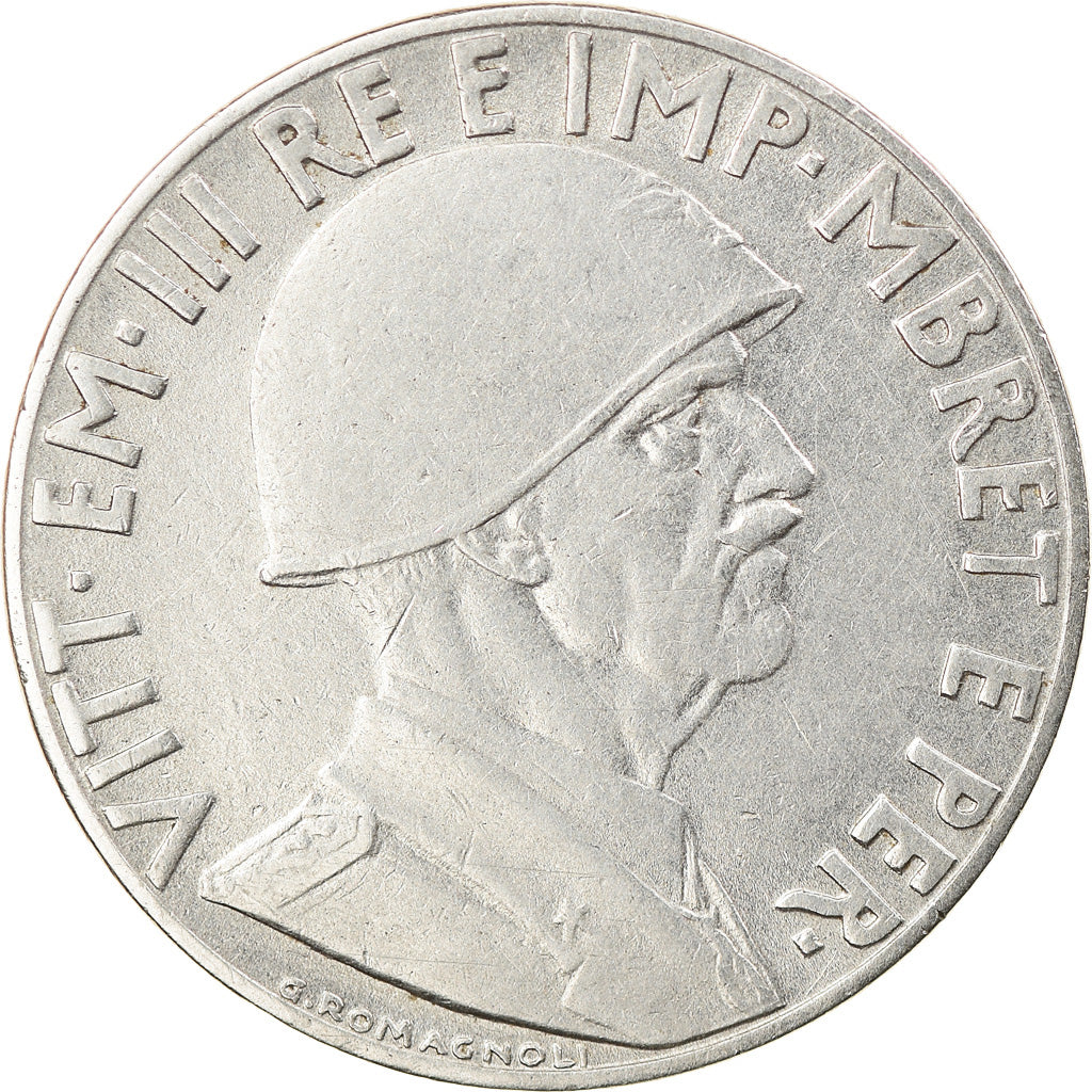 Moeda, Albânia, Vittorio Emanuele III, 0.20 Lek, 1939, Rome, AU(55-58), Aço