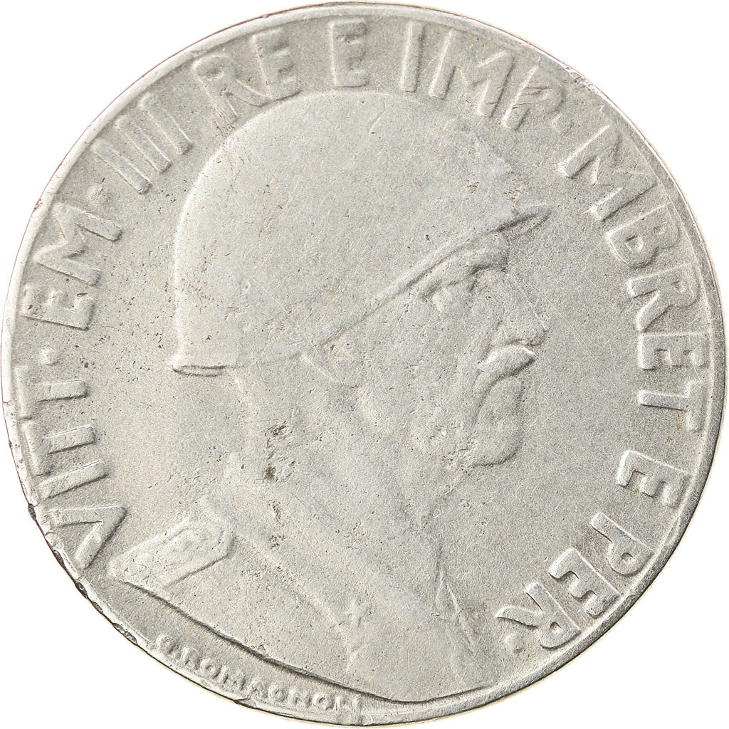 Moeda, Albânia, Vittorio Emanuele III, 0.20 Lek, 1939, Rome, AU(55-58), Aço