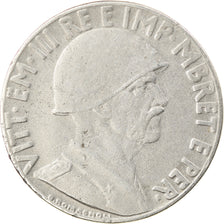 Moeda, Albânia, Vittorio Emanuele III, 0.20 Lek, 1939, Rome, AU(55-58), Aço