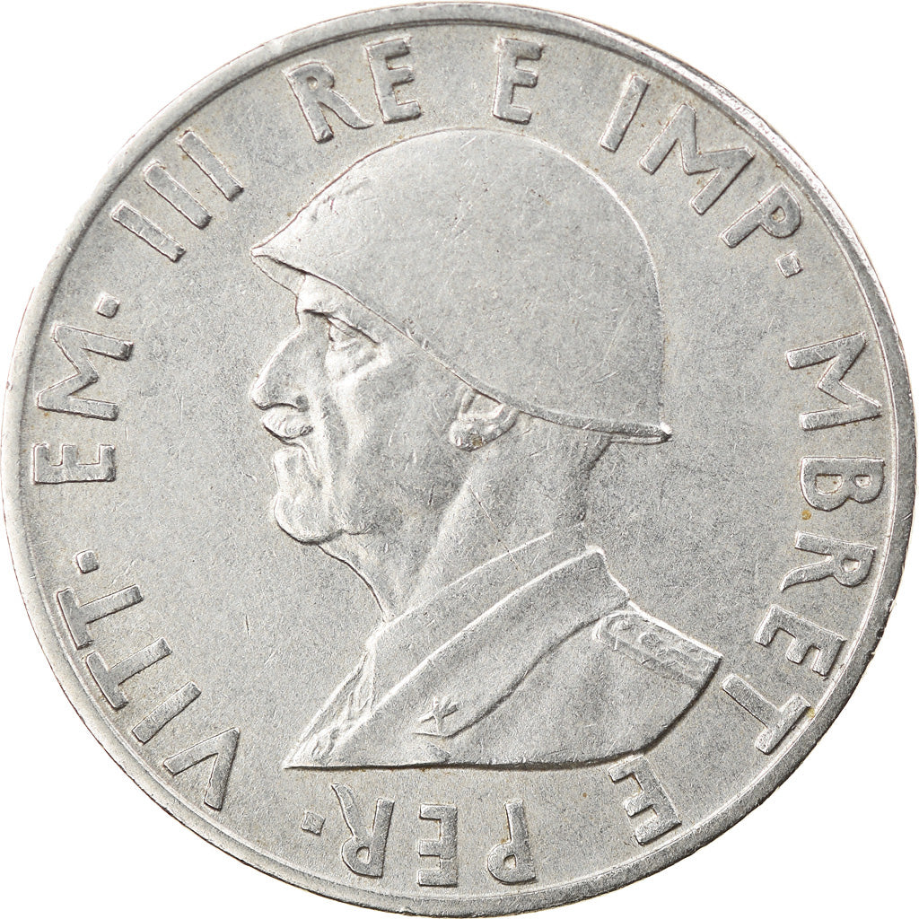 Münze, Albania, Vittorio Emanuele III, 0.50 Lek, 1941, Rome, SS+, Stainless