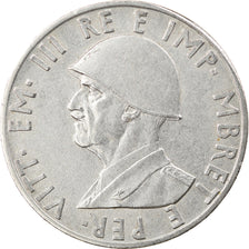 Münze, Albania, Vittorio Emanuele III, 0.50 Lek, 1941, Rome, SS+, Stainless