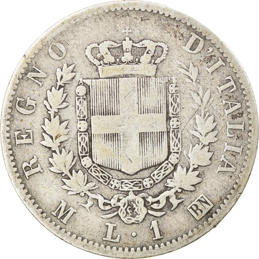 Münze Italien Vittorio Emanuele II Lira 1863 Milan S Silber KM:5a.1 –  Numiscorner.com