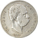 Moneta, Włochy, Umberto I, Lira, 1887, Milan, VF(20-25), Srebro, KM:24.2