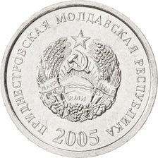 Transnistria, 10 Kopeks, 2005, KM #51, MS(63), Aluminium, 20, 0.93
