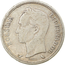 Coin, Venezuela, Bolivar, 1960, AU(50-53), Silver, KM:37a