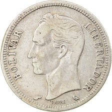 Munten, Venezuela, Bolivar, 1960, ZF+, Zilver, KM:37a