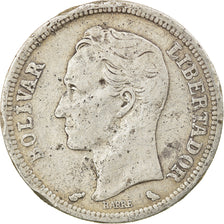 Monnaie, Venezuela, Bolivar, 1960, TTB+, Argent, KM:37a