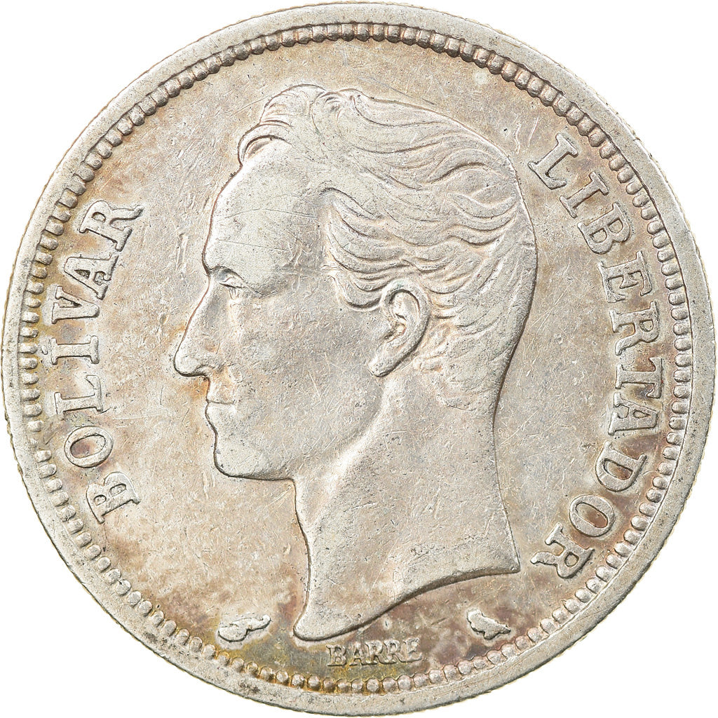 Coin, Venezuela, Bolivar, 1960, AU(55-58), Silver, KM:37a