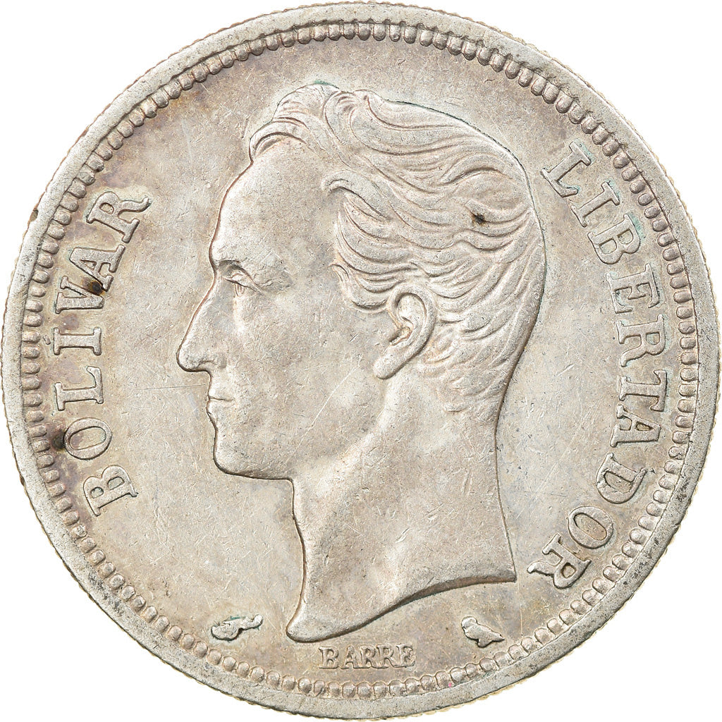 Coin, Venezuela, Bolivar, 1960, AU(55-58), Silver, KM:37a