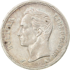 Coin, Venezuela, Bolivar, 1960, AU(55-58), Silver, KM:37a